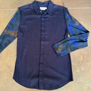 3.1 Phillip Lim for Target Men’s Buttoned Shirt with Soft Camo Sleeves Size S
